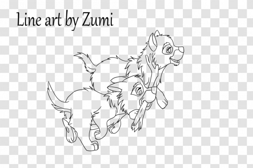 The Jungle Book Puppy Line Art Dog Sketch - Watercolor - Junglebook Transparent PNG