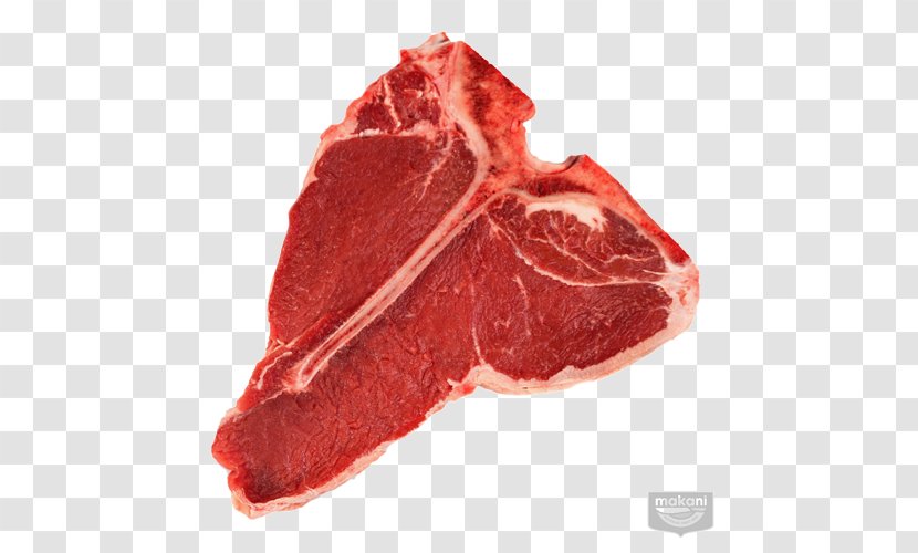 Ham T-bone Steak Meat Veal - Cartoon - Bones Transparent PNG
