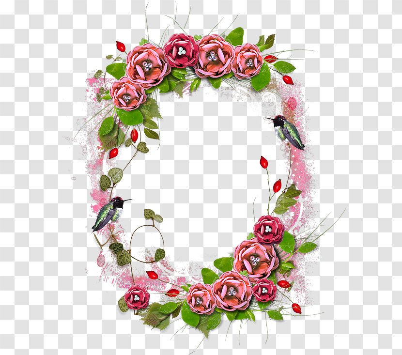 Floral Design Wreath Cut Flowers Pin - Flower Transparent PNG