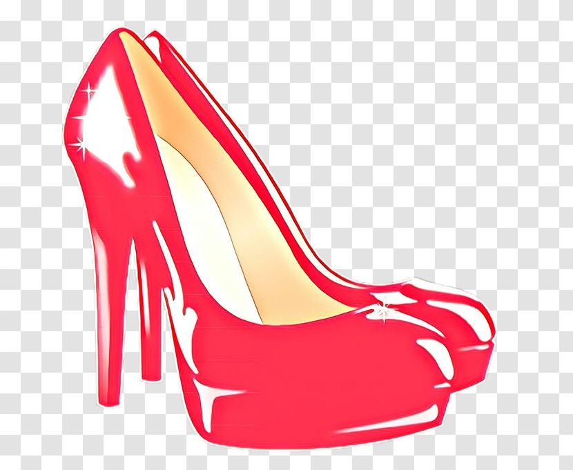 Footwear High Heels Red Basic Pump Shoe Transparent PNG