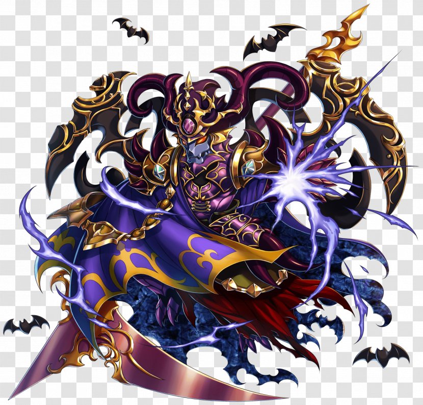 Brave Frontier Game Dark Lord Units Of Measurement - Watercolor - Sprite Thunder Animation Transparent PNG