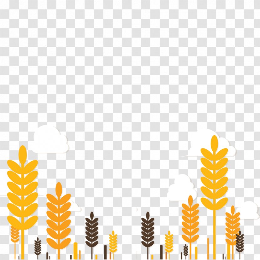 Euclidean Vector Wheat Art - Silhouette - Autumn Plant Poster Transparent PNG