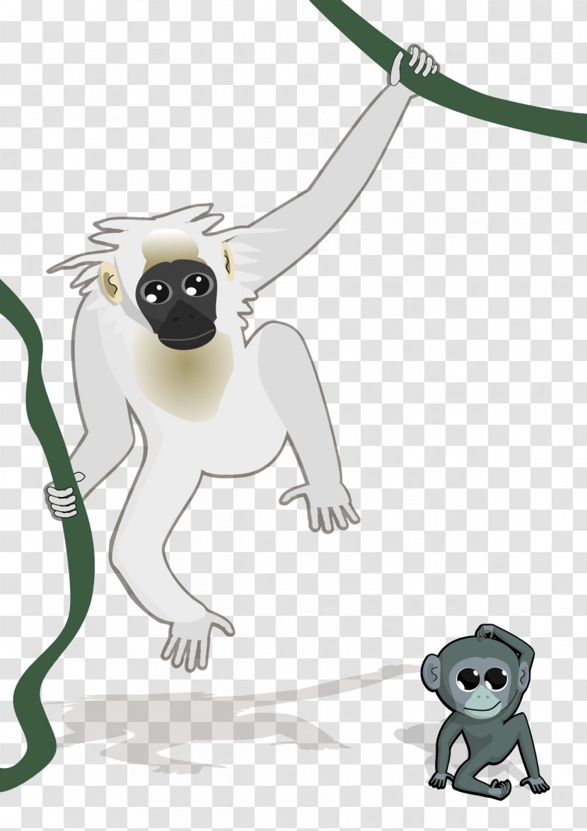 Baby Monkeys Clip Art - Animal - Lar Gibbon Transparent PNG