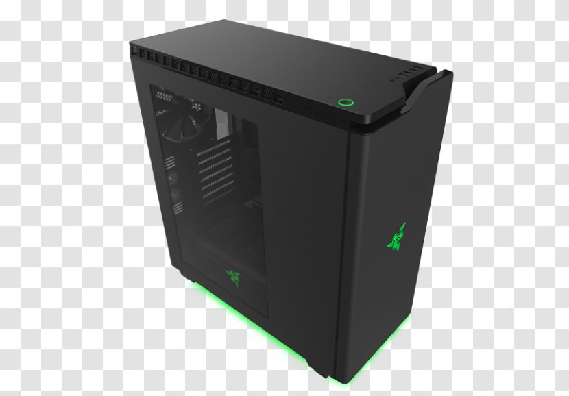 Computer Cases & Housings NZXT Case H440 Special Edition Black-Green, EU Video Game ATX Transparent PNG