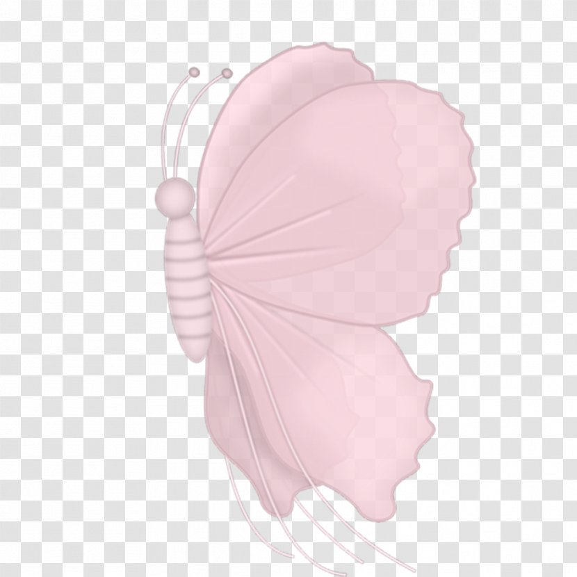 Butterfly Pink - Pollinator Transparent PNG