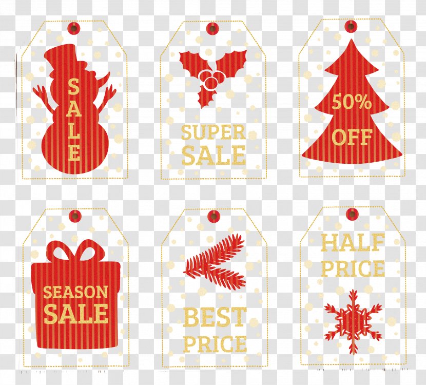 Christmas Tag Discounts And Allowances - Discount Transparent PNG