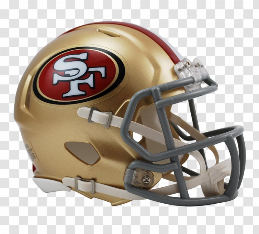 San Francisco 49ers NFL The Catch American Football Helmets - Bicycle Helmet Transparent PNG