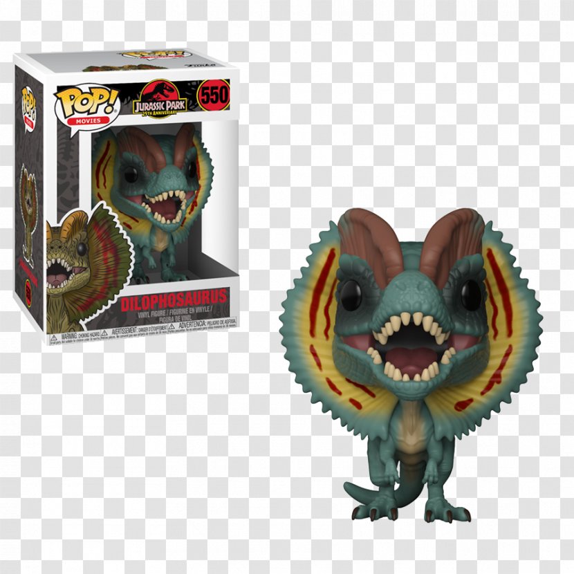 Dilophosaurus Funko Jurassic Park Action & Toy Figures Collectable - World: Fallen Kingdom Transparent PNG