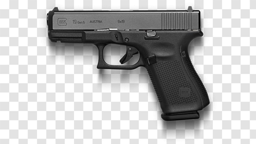 GLOCK 19 Glock Ges.m.b.H. 9×19mm Parabellum Pistol - Left Handed Pistols Transparent PNG