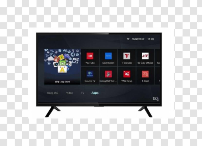 TCL Corporation LED-backlit LCD Smart TV High-definition Television - Highdefinition - Tivi Transparent PNG