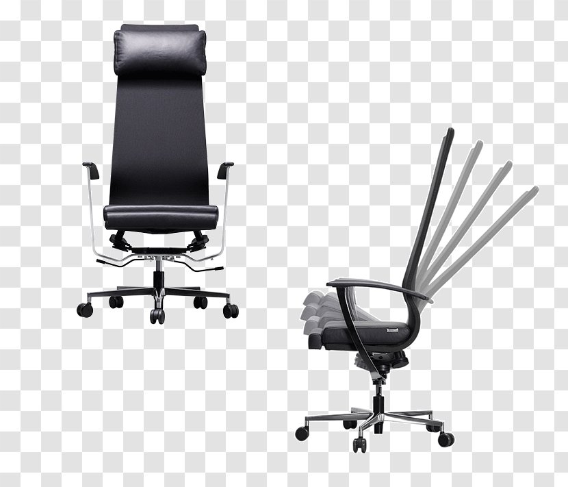 Office & Desk Chairs Armrest Comfort Line - Black M Transparent PNG