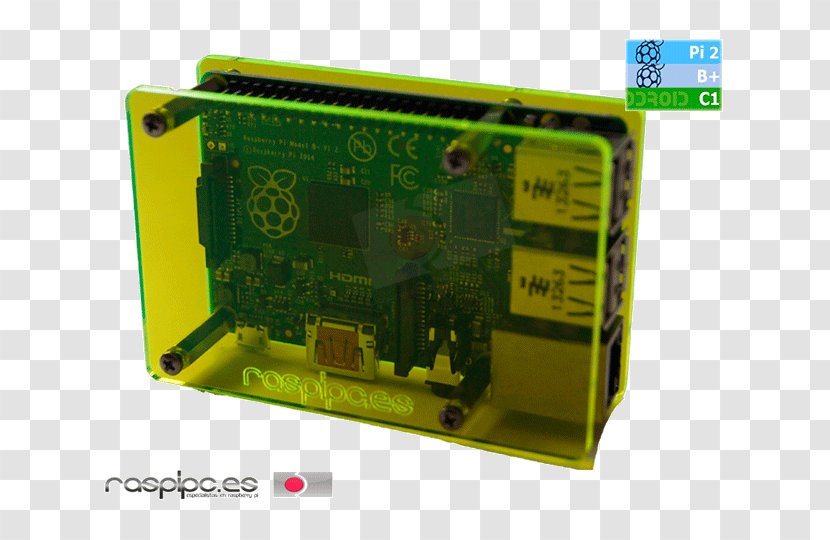 Raspberry Pi 3 Yellow Electronics Color - Rack Transparent PNG