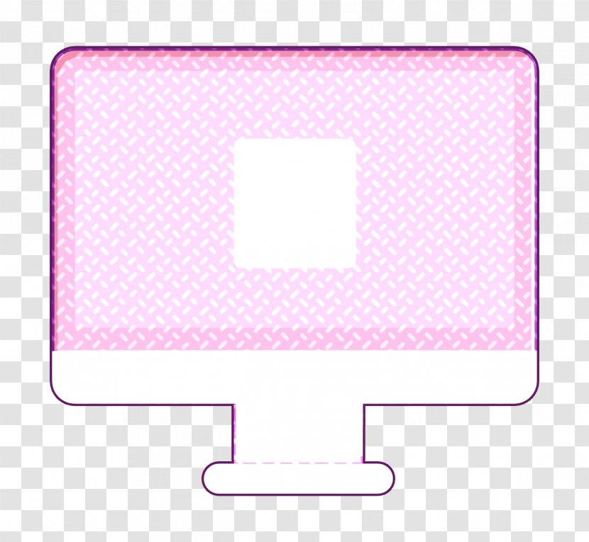 Imac Icon Basic Flat Icons - Pink - Technology Rectangle Transparent PNG