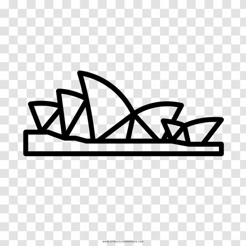 Sydney Opera House Drawing - Monochrome Transparent PNG