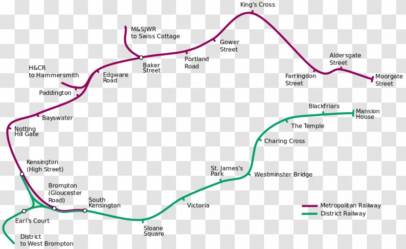 Baker Street Tube Station Circle Line Metropolitan Railway London Underground District - Train Transparent PNG