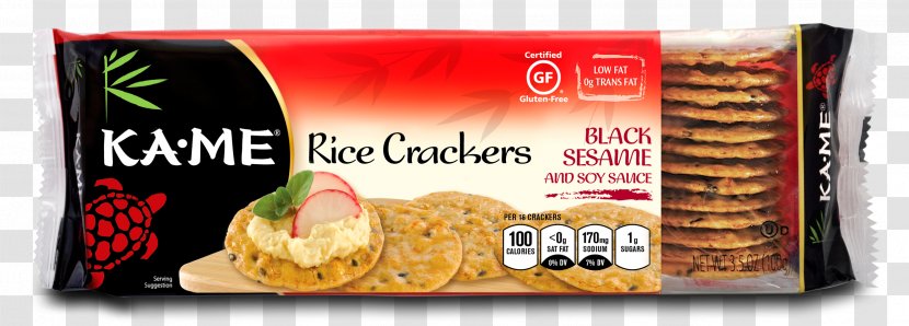 Vegetarian Cuisine Food Rice Cracker Ingredient - Sesame Transparent PNG