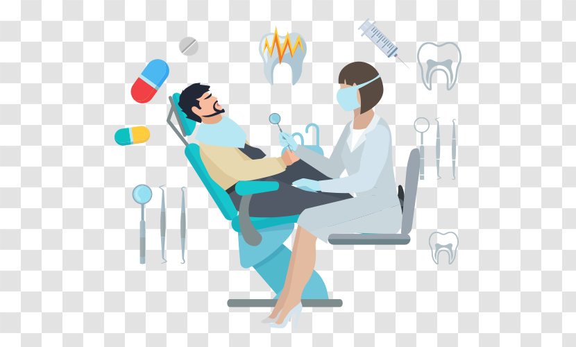 Health Care Tooth Therapy - Oral Hygiene - Cartoon For Treating Toothache Transparent PNG