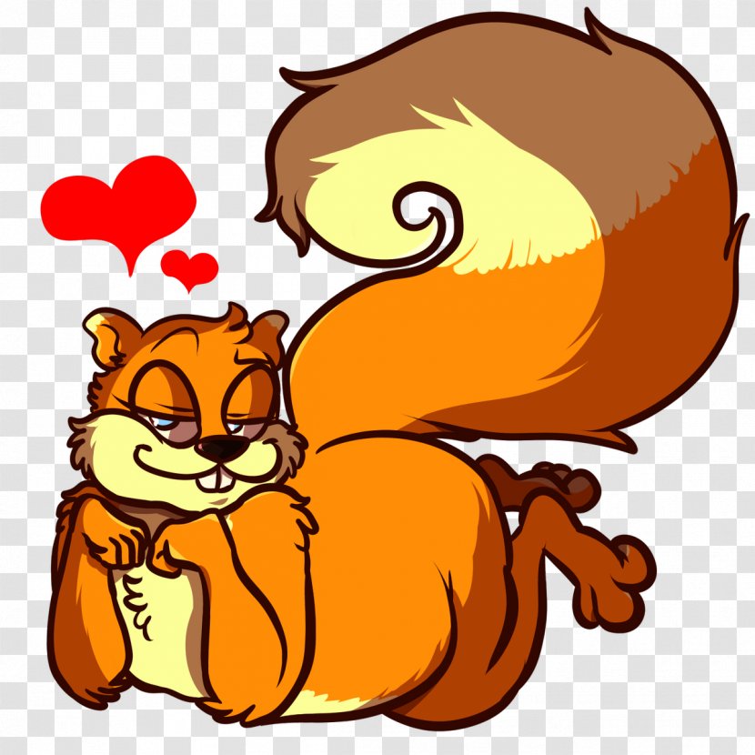 Cat And Dog Cartoon - Pleased Squirrel Transparent PNG