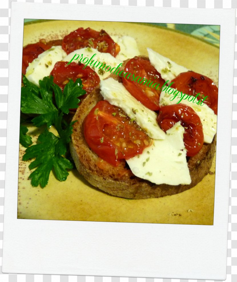 Bruschetta Vegetarian Cuisine Recipe Dish Mozzarella - Appetizer - Vegetable Transparent PNG