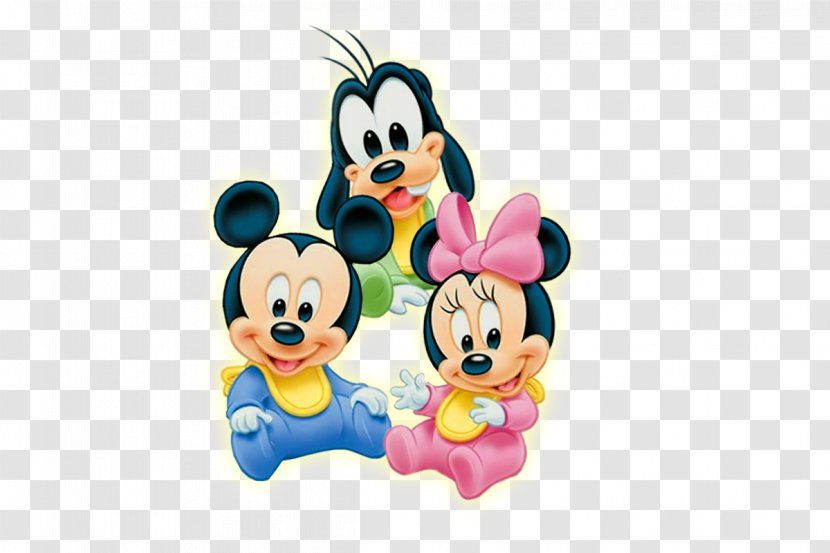Mickey Mouse Minnie Daisy Duck Infant Clip Art - Figurine - Baby Transparent PNG