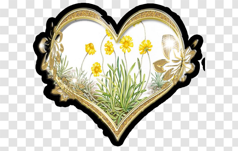 Flowering Plant Heart - Flower - Mutlu Ol Yeter Transparent PNG