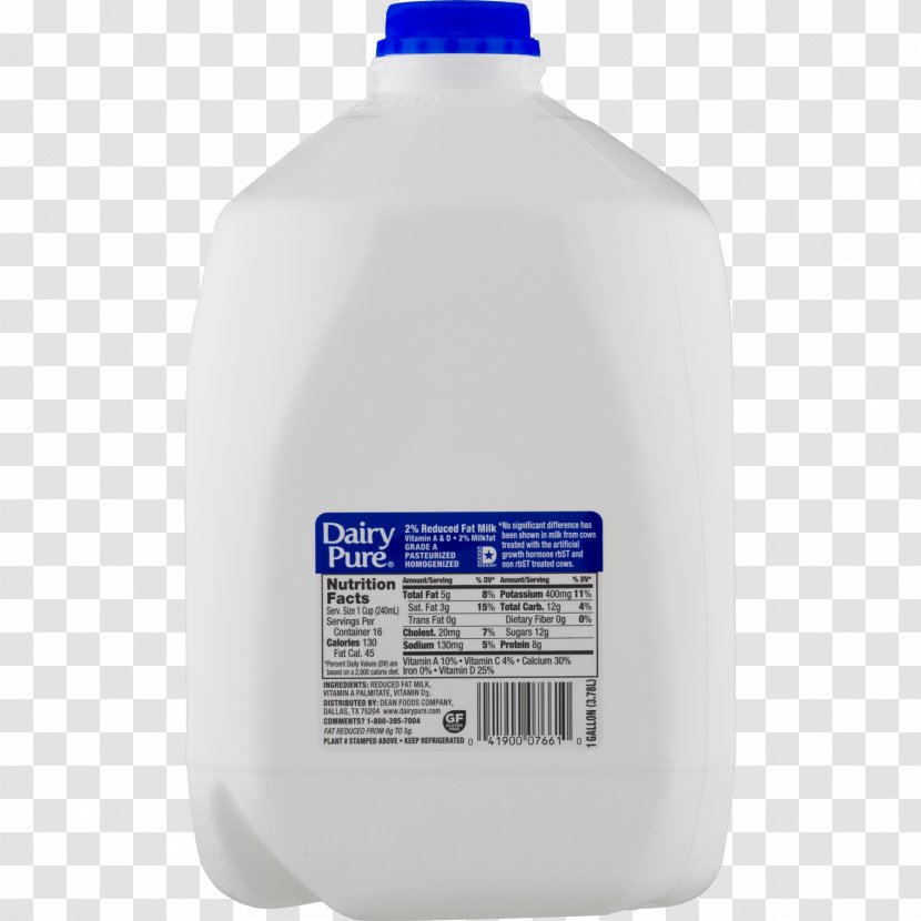 Milk Distilled Water Liquid - Reduced Fat - Hold Cows Bottle Transparent PNG