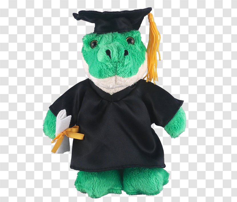 Stuffed Animals & Cuddly Toys Plush Character Fiction - Green - Graduation Gown Transparent PNG