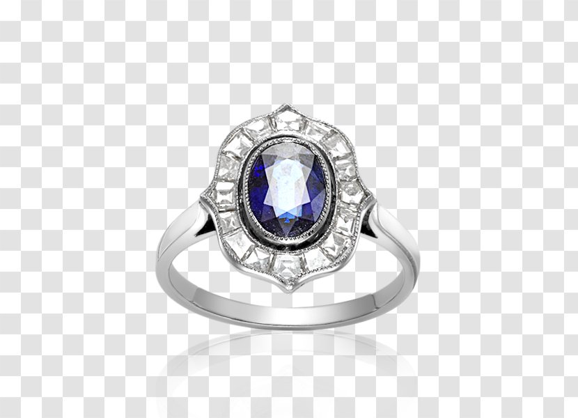 Sapphire Ring Body Jewellery Diamond - Watercolor Transparent PNG