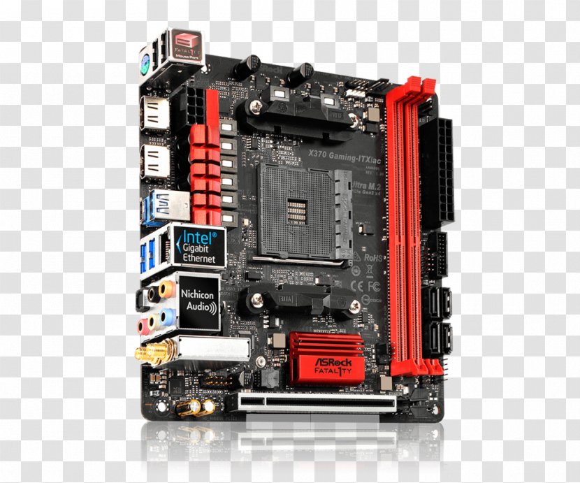 Socket AM4 Fatal1ty X370 Gaming-ITX/ac Mini-ITX ASRock Motherboard - Technology - Io Card Transparent PNG