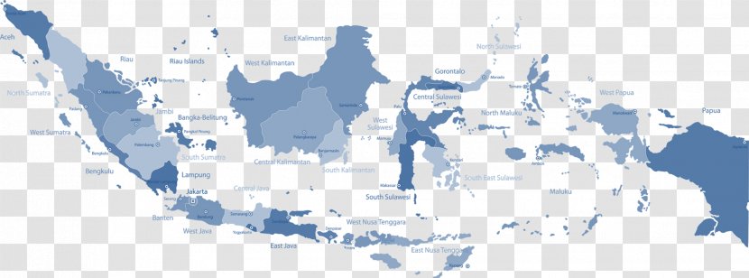 Provinces Of Indonesia Vector Graphics Map Illustration Transparent PNG