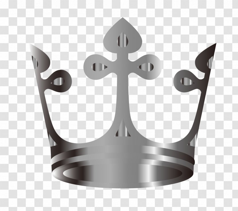 Euclidean Vector Silver Cartoon - Coroa - Crown Material Transparent PNG