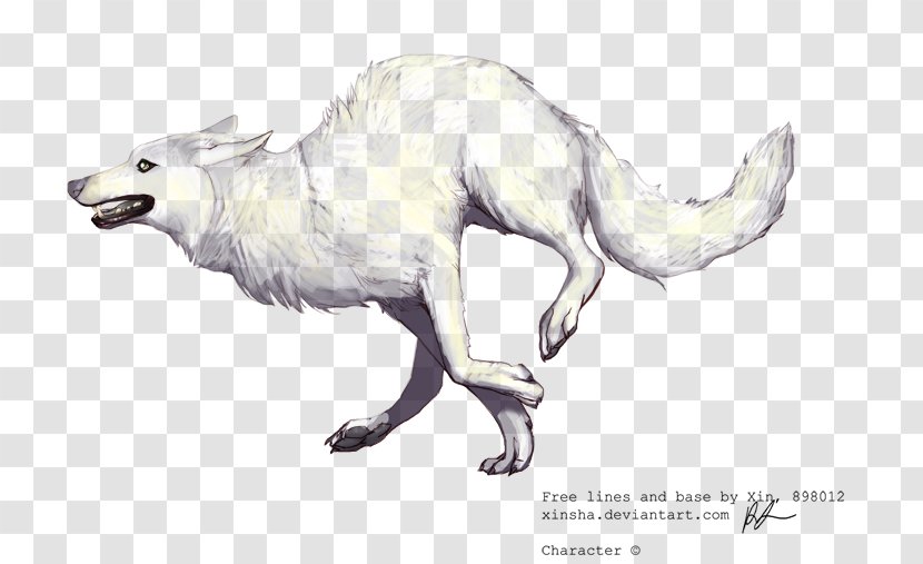 Vulpini Saluki Line Art Black Wolf Canidae - Gray - And White Transparent PNG