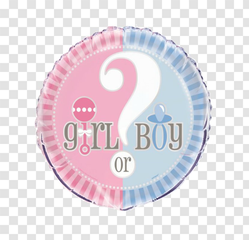 Gender Reveal Mylar Balloon Party Baby Shower - Gas Transparent PNG
