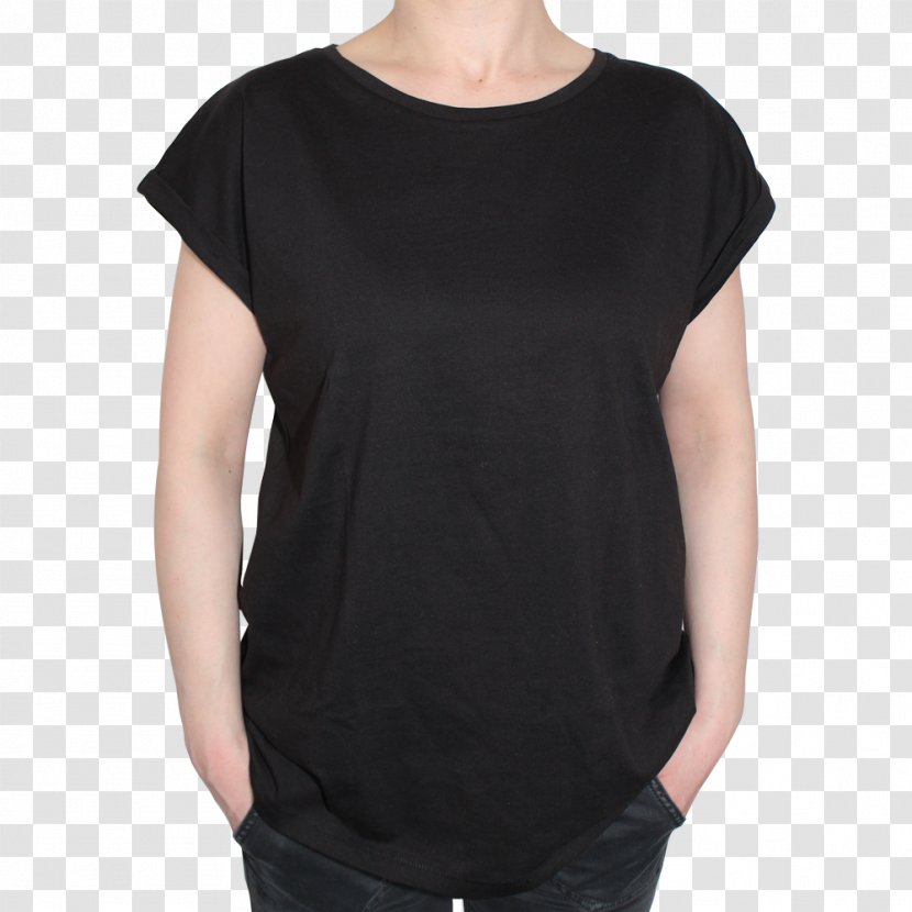 Sleeve T-shirt Shoulder Blouse Product - Black Transparent PNG