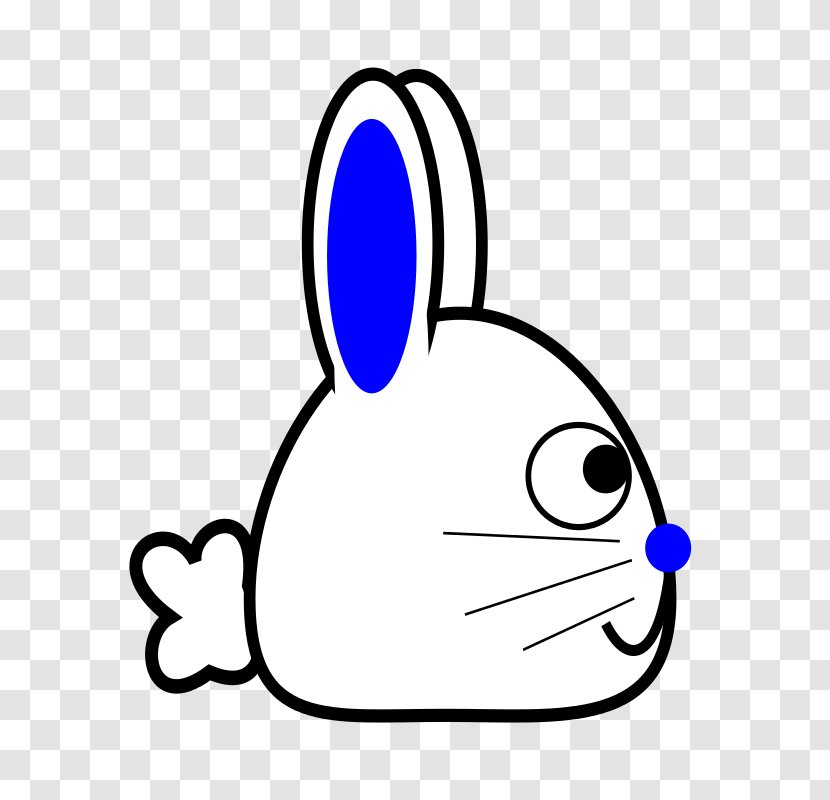 Easter Bunny Holland Lop Rabbit Clip Art - Black And White - Free Clipart Transparent PNG