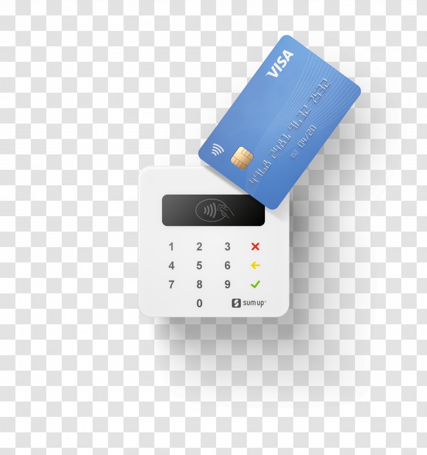 SumUp Contactless Payment EMV Credit Card Transparent PNG