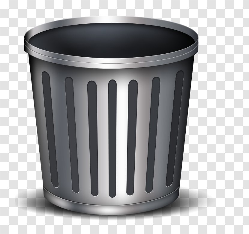 Waste Container Recycling Icon - Metal - Trash Can Transparent PNG