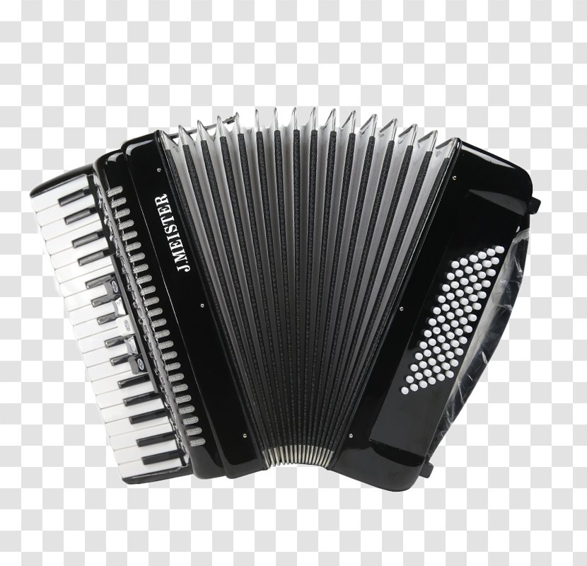 Piano Accordion Musical Instrument Keyboard Diatonic Button - Frame - Imported Black Transparent PNG