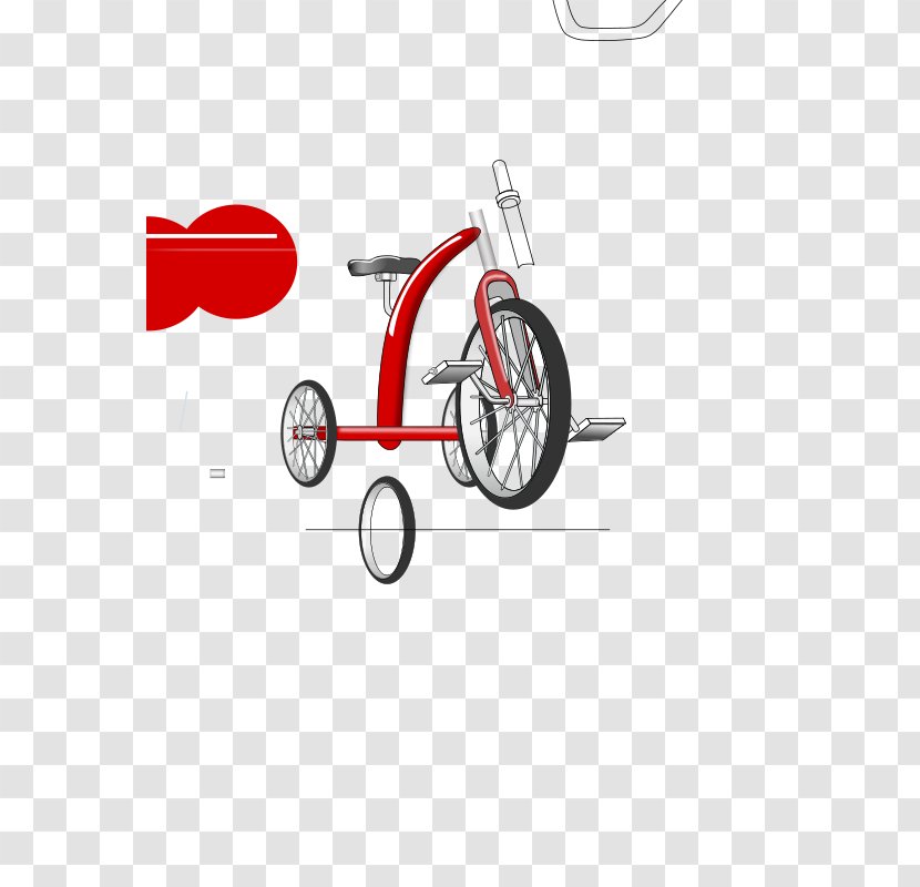 Paper Sticker Tricycle Clip Art Bicycle - Automotive Design Transparent PNG