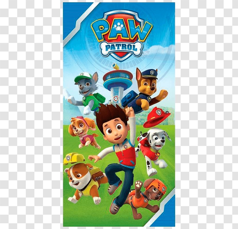 Towel Child Bathroom Swimming Pool Peshtemal - Nursery - Paw Patrol House[] Transparent PNG