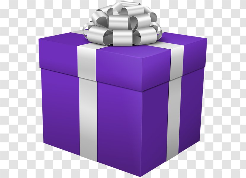 Gift Clip Art - Purple Box Transparent PNG
