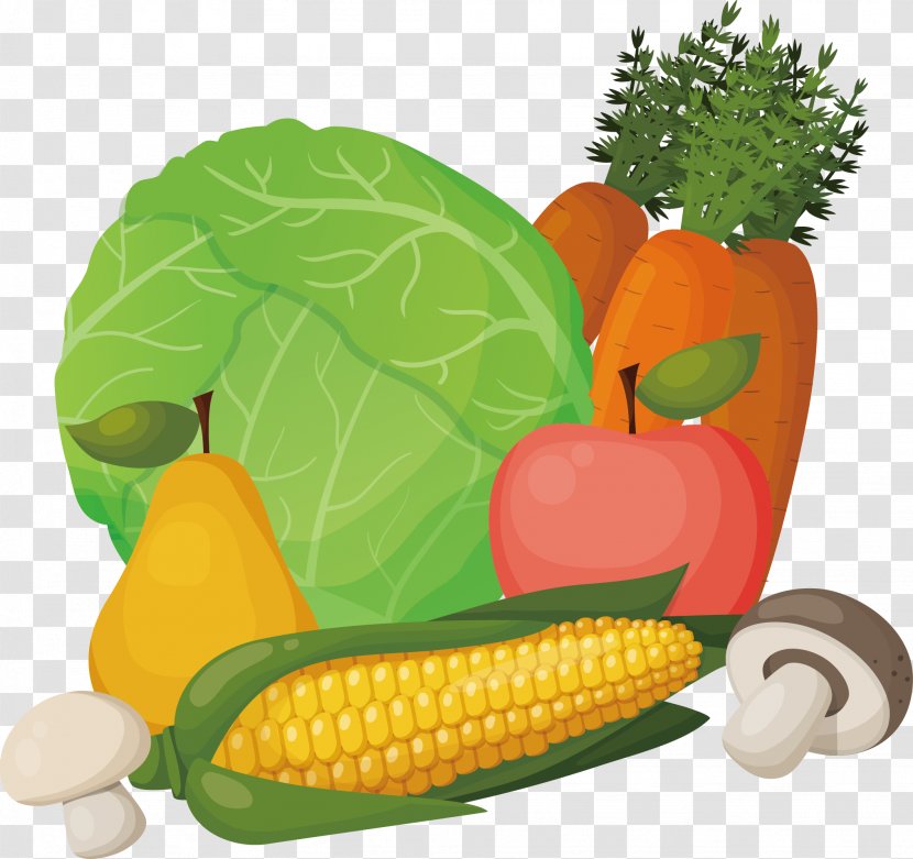 Corn On The Cob Maize Food - Color Monotonous Vegetables Transparent PNG