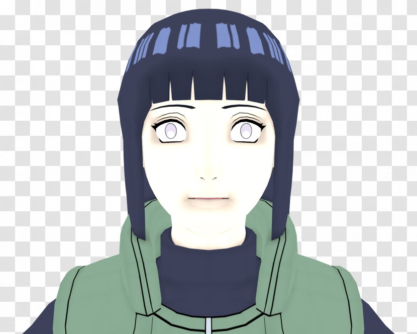 Forehead Human Brown Hair Black Eye - Frame - Hinata Hyuga Transparent PNG