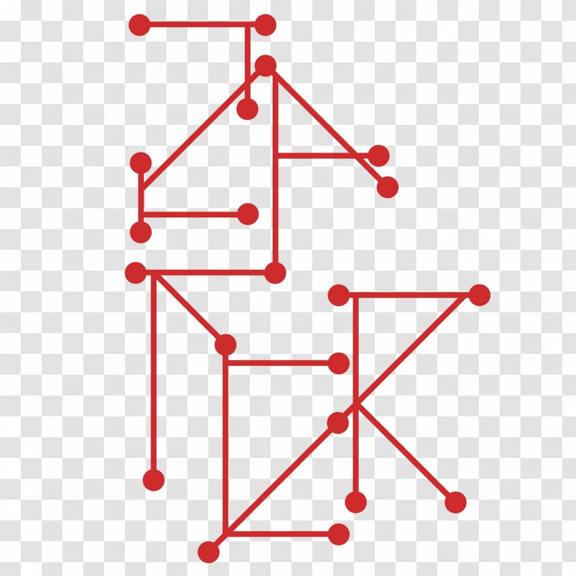 Line Point Angle - Red Transparent PNG