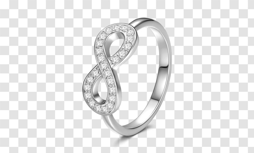 Wedding Ring Silver Body Jewellery Diamond - Metal Transparent PNG
