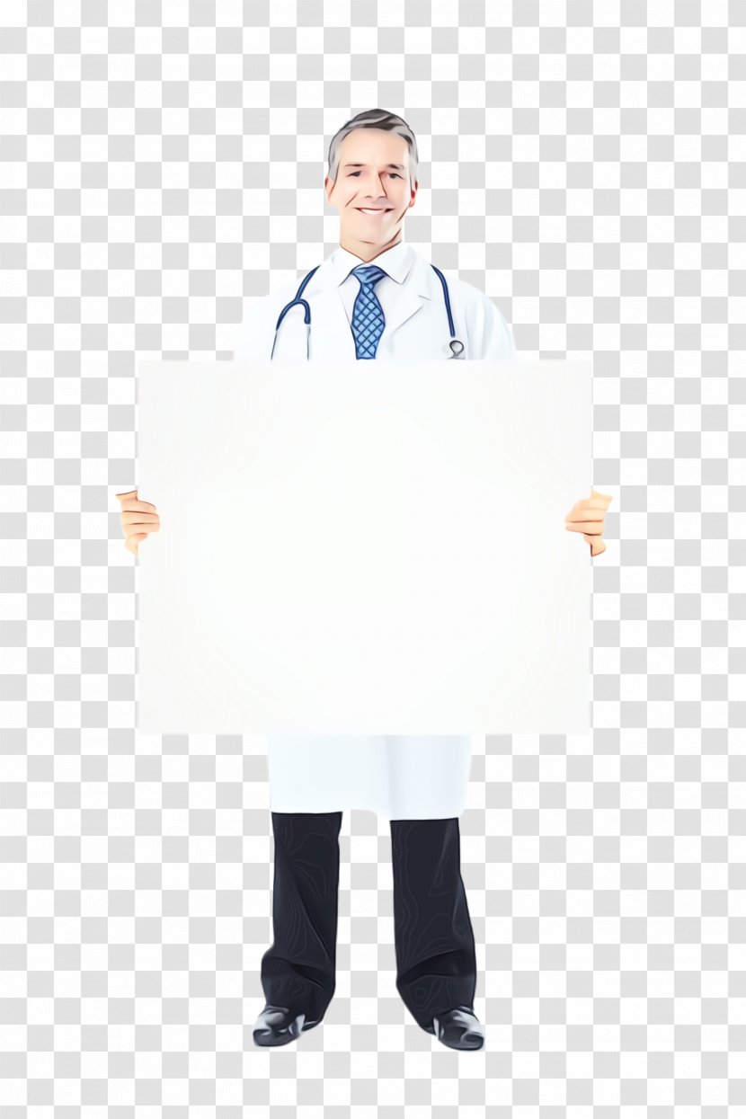 White Clothing Uniform Standing Coat - Wet Ink - Sleeve Costume Transparent PNG
