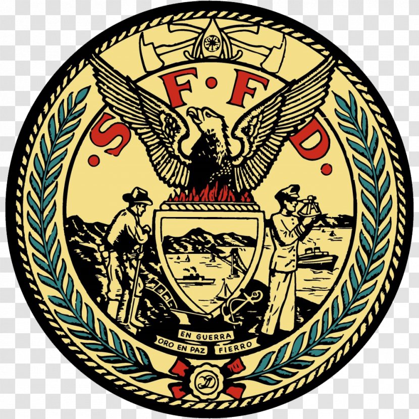 Hunters Point San Francisco Fire Department Station Firefighter - Crest - Sheriff Transparent PNG
