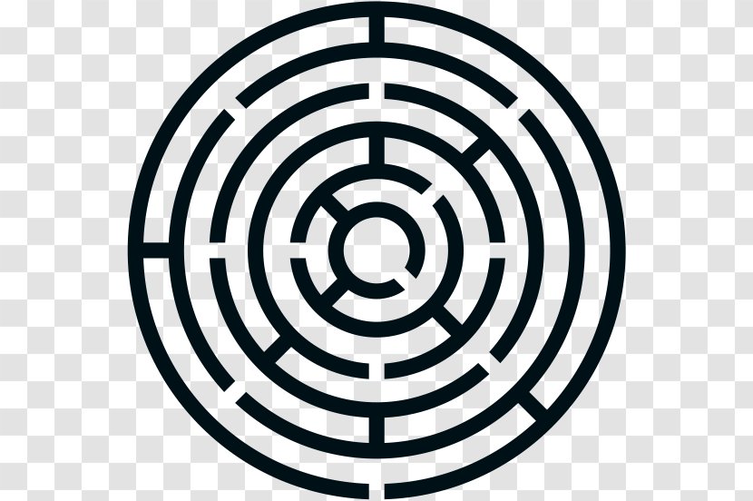 Circle Labyrinth Maze Clip Art - Area Transparent PNG
