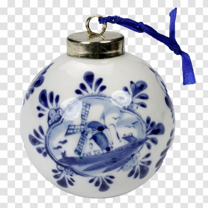 Teapot Blue And White Pottery Christmas Ornament Ceramic Cobalt - Kettle Transparent PNG