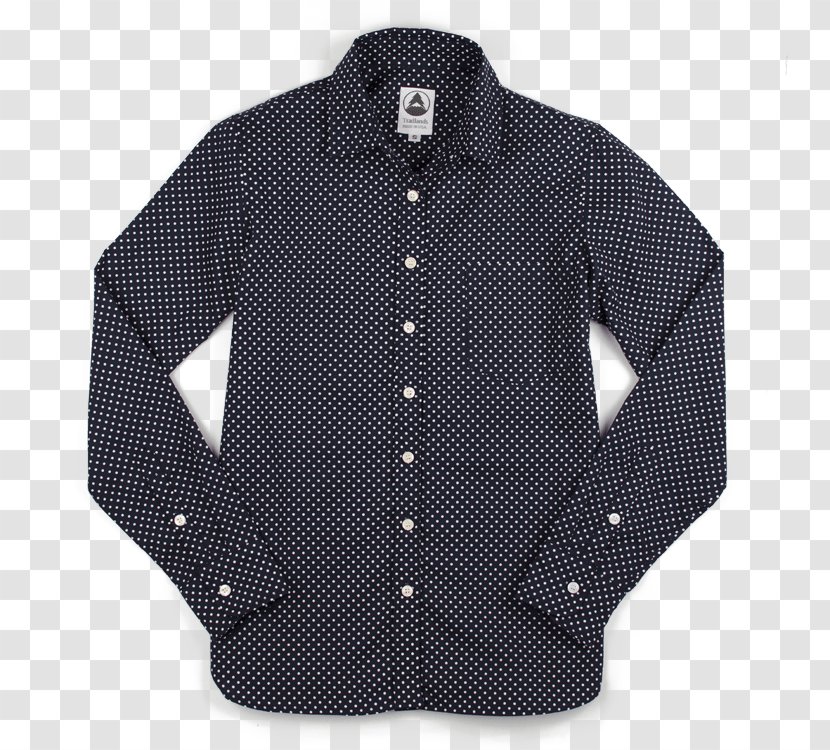 Dress Shirt Collar Sleeve Plaid Button - Black Transparent PNG